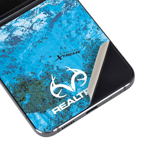 RealTree Xtreme Blue Camo Galaxy Z Flip5 5G Skin
